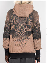 Geometric printed Tattoo art hoodie jacket