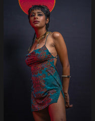 Mini color blast dress