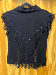 Lace Corset Zip Top