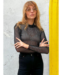 Cybernetic sheer mesh top