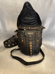 Hand Crafted Genuine Leather Belt Bag with Trident ~One of Kind!