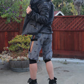 Psychedelic Print Ninja Shorts