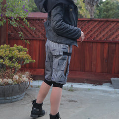 Psychedelic Print Ninja Shorts