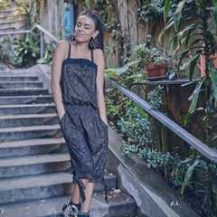 Bamboo Playsuit Onesie with Shipibo print