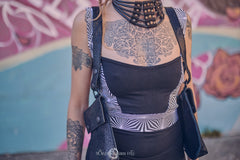 Luna Libera Dress White and Black