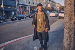 Nomad Kimono Black and Gold