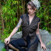 Shipibo Black & Gold Vest