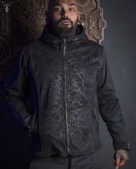 Yacxilan Jacket Warrior Man Sacred Geometry Hoodie Dark Fashion