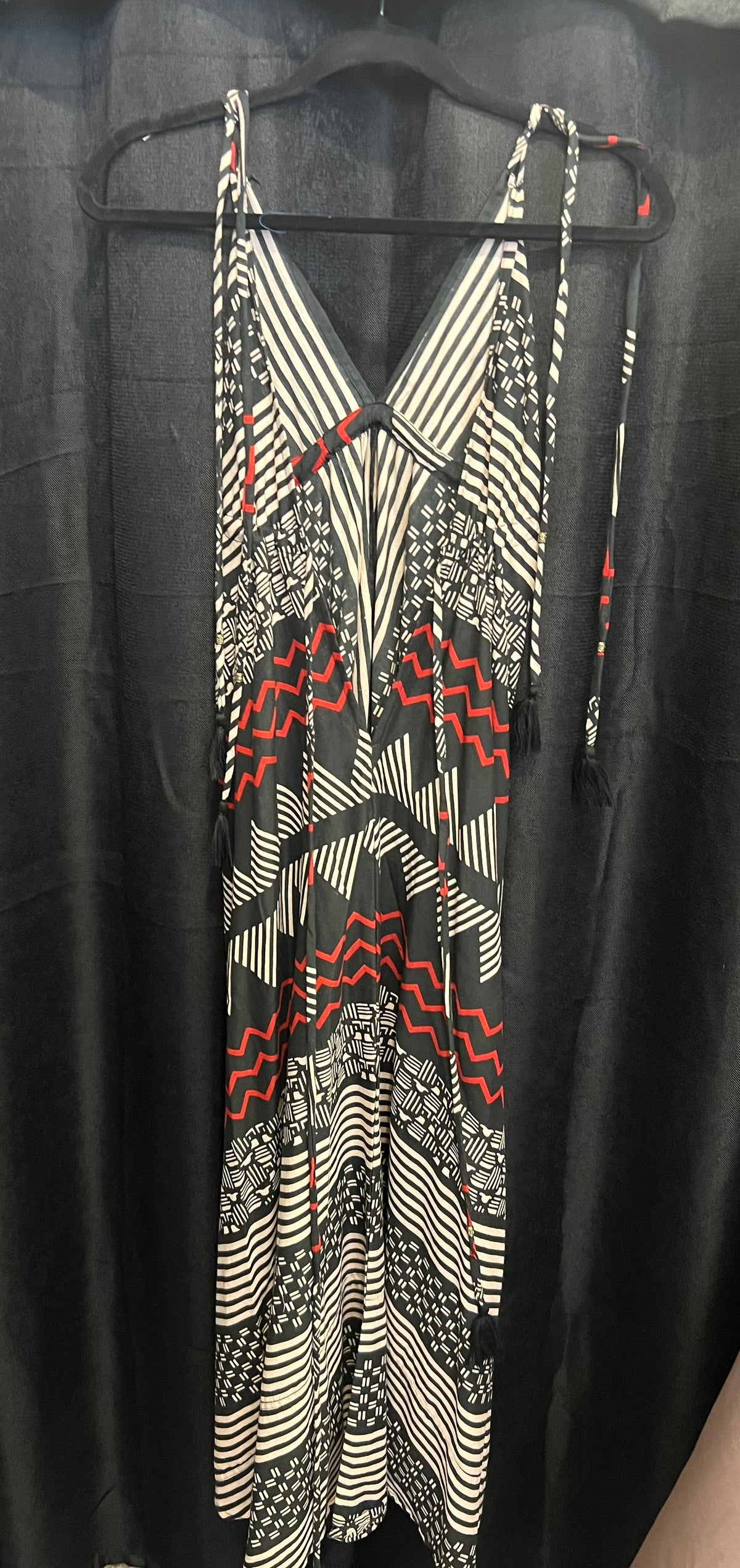 Long Bamboo Geometric Dress
