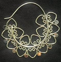 Mandala Silver Earrings